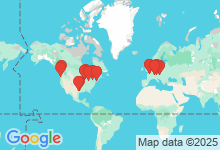 Map of where members are who play this tune.