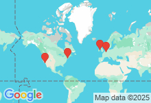 Map of where members are who play this tune.