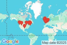 Map of where members are who play this tune.