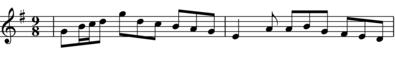 Transcription of first 2 bars of Half Century