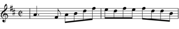 Transcription of first 2 bars of Meet You down the Station